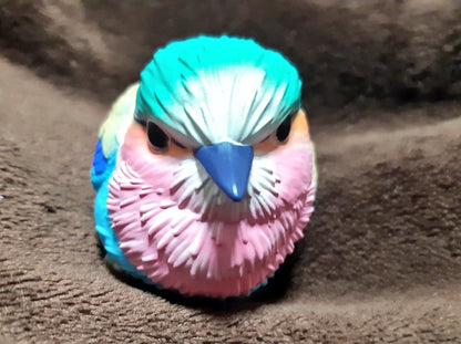 Japan Lilac-breasted roller Bird PVC hollowed figure model toy