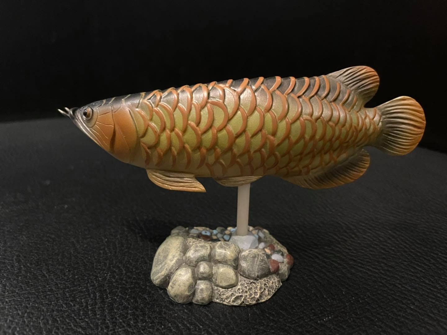 Custom Made Golden Asian Arowana fish resin model figure figurine