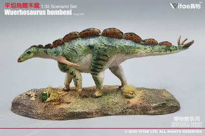 Vitae Museum Series Wuerhosaurus homheni dinosaur model figurine with platform 1:35