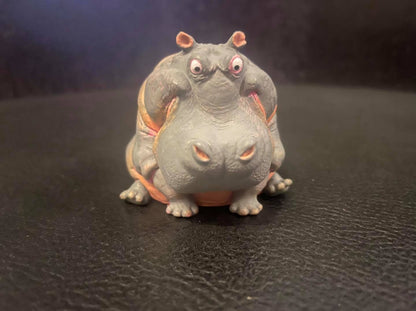 Taiwan Staring Hippo animal PVC mini Figurine Figure model