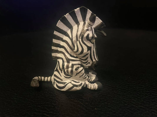 Taiwan Staring Zebra animal PVC mini Figurine Figure model