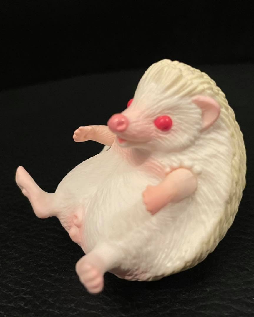 Japan Albino Hedgehog animal Vinyl Soft PVC figure model