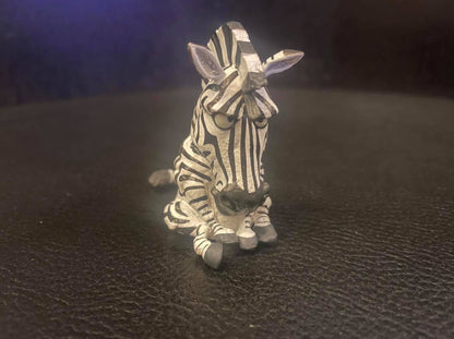 Taiwan Staring Zebra animal PVC mini Figurine Figure model