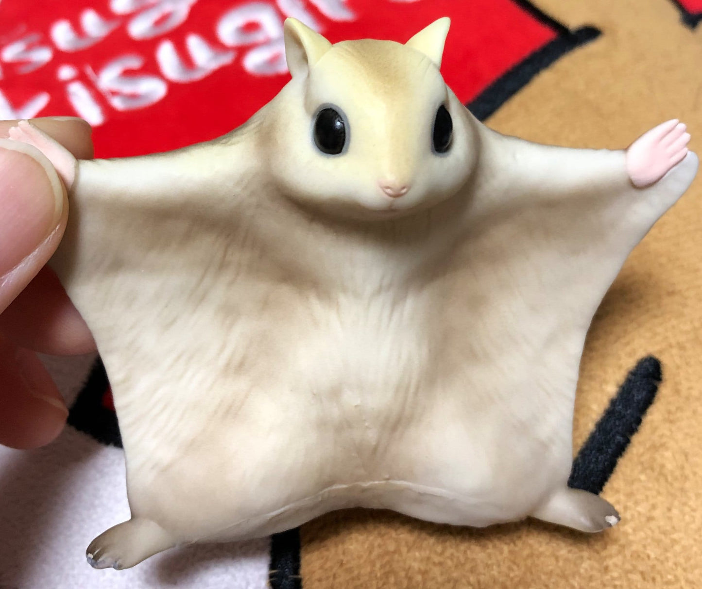 Japan Siberian flying squirrel Pet PVC hollowed figure model toy