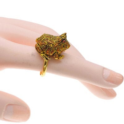 Custom Made Horned Frog alloy metal ring A