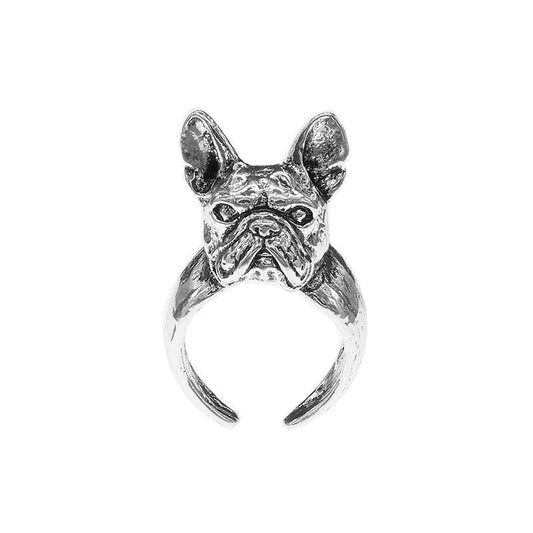 Custom Made French Bulldog Bull Dog alloy metal ring