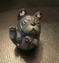 Black French Bulldog Bull Dog Ball Ball Animal PVC Mini Figurine Figure Model