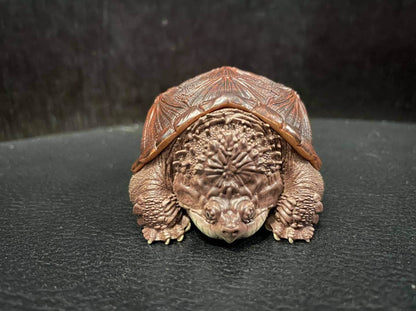 Fat Common Snapping Turtle Super Q  Resin Model Figure Figurine