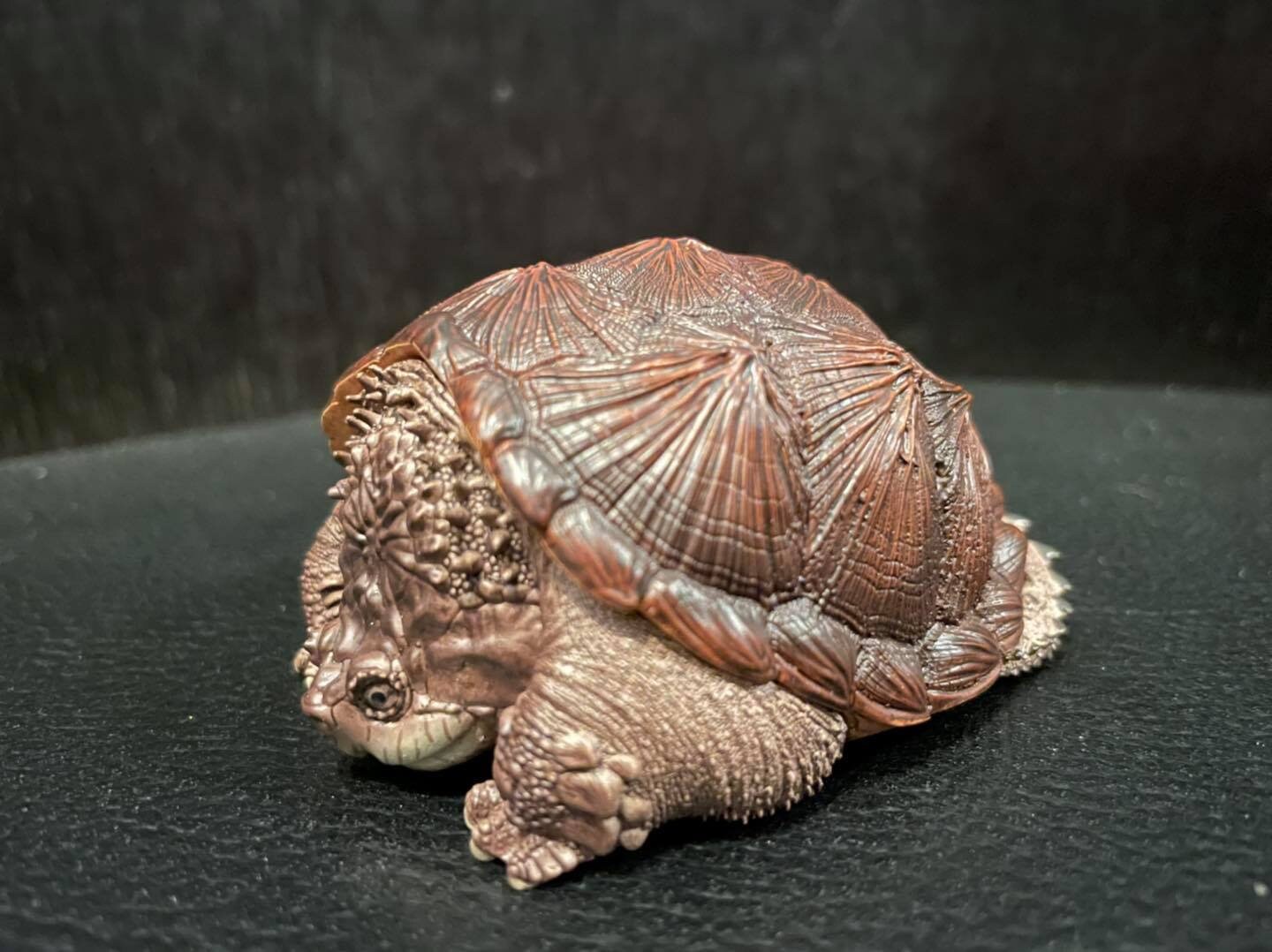 Fat Common Snapping Turtle Super Q  Resin Model Figure Figurine