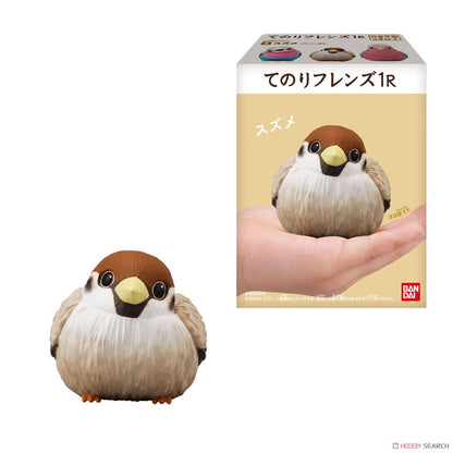 Japan Sparrow Bird PVC hollowed figure model toy