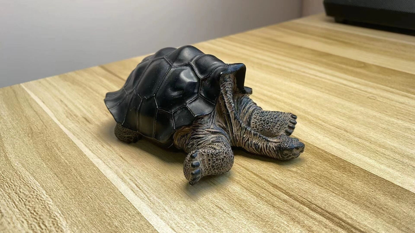 Resting Galápagos Galapagos Giant Land Tortoise  Resin Replica Model Figurine Figure 10cm+-