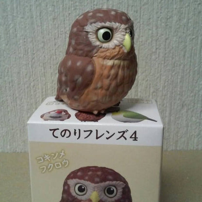 Japan Little owl Bird PVC hollowed figure model toy