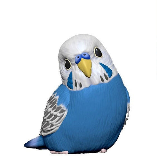 Budgerigar Common parakeet PVC hollowed figure model toy B