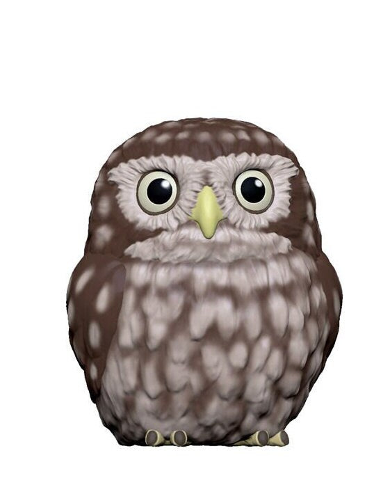 Japan Little owl Bird PVC hollowed figure model toy