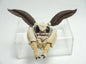 Domestic silk moth head Insect PVC Figure Model Figurine with Magnet