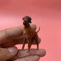 Japan Boxer Dog PVC mini figure model figurine