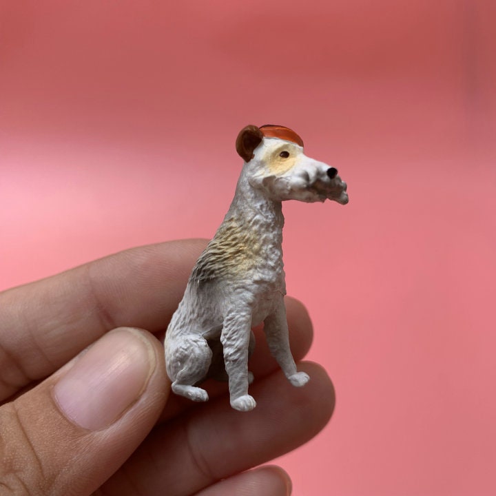 Japan Fox Terriers Dog PVC mini figure model figurine