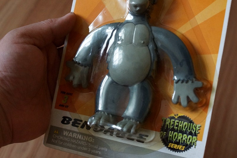 The Simpsons Treehouse of Horror BENDABLE Homer Simpson Gorilla PVC Figure Model