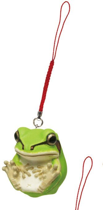 Japan Japanese tree frog PVC mini Netsuke Model Figurine Keychain A