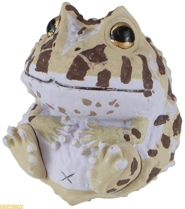 Japan Argentine horned frog PVC mini Netsuke Model Figurine Keychain B