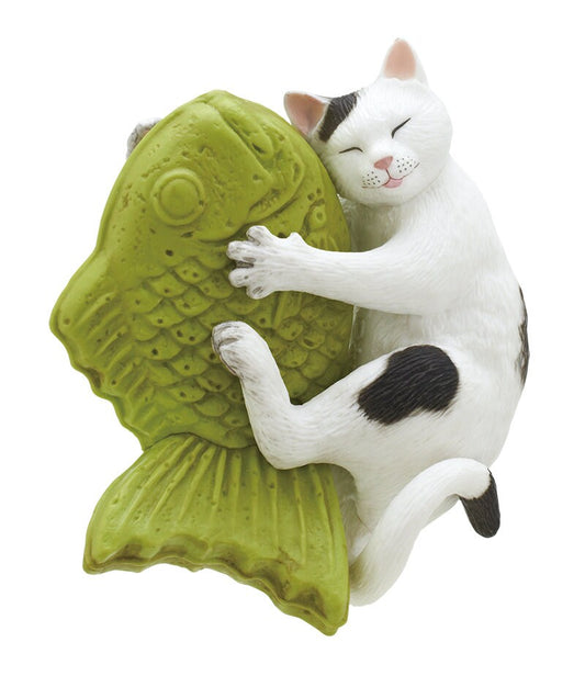 Japan Cat with Taiyaki PVC Mini Figurine Figure model Color B