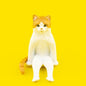 KItan Club Sitting Yellow Cat Kitten Animal PVC Mini Figurine Figure model (large size H6cm)