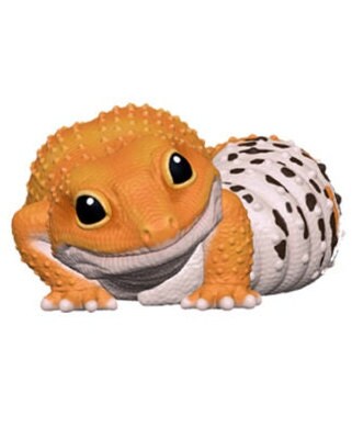 Japan Leopard Gecko Lizard PVC hollowed figure model toy Color B