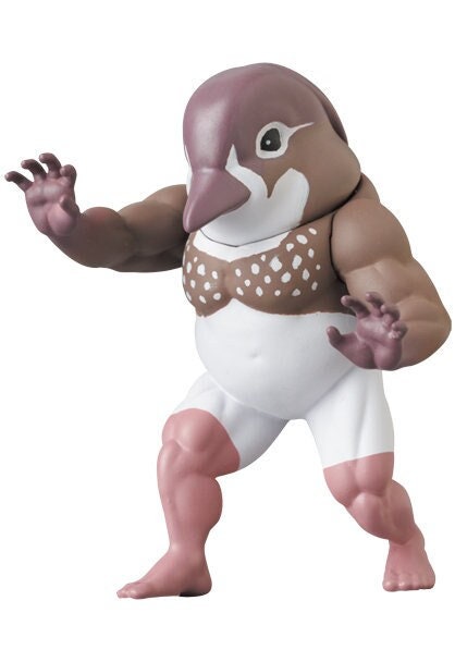 Hulk Bird Muscular Female Mandarin duck PVC mini figure model figurine