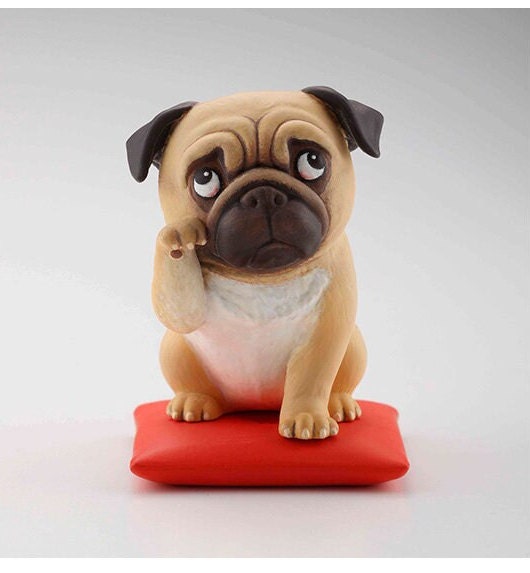 Taizen Pug dog Gashapon mini PVC figurine figure model