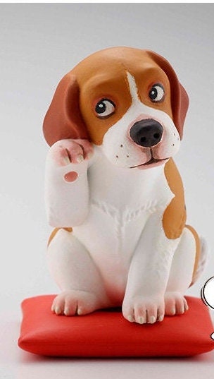 Taizen English Beagle dog Gashapon mini PVC figurine figure model