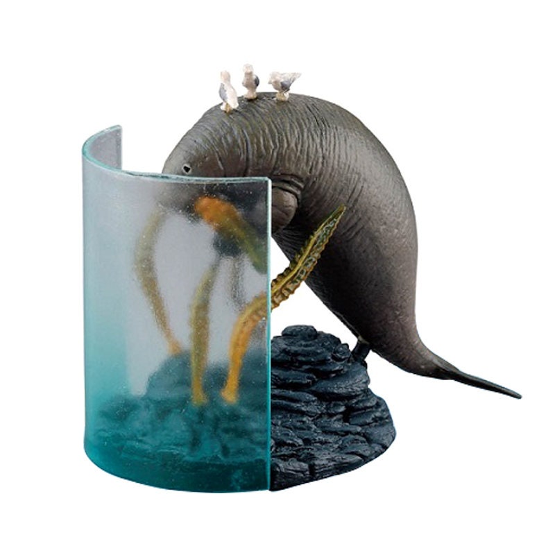 Steller's sea cow prehistoric dinosaur PVC mini figure model capsule