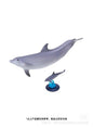 Japan Common bottlenose dolphin PVC mini capsule figure model figurine