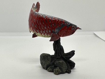 Japan Red Asian Arowana fish animal PVC Figure Model Figurine