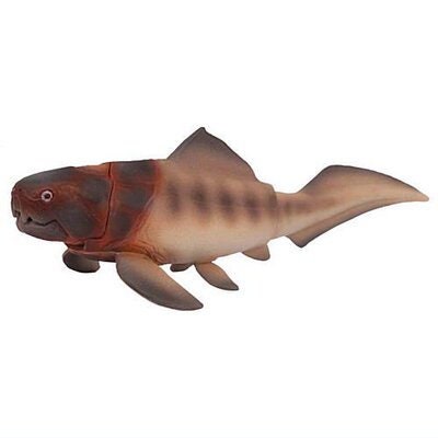 Dunkleosteus prehistoric fish dinosaur animal PVC Action Figure Model with Joints (Red)