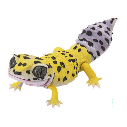 Gecko Action Figure Japan Q Leopard gecko lizard PVC Action Figure model with joints (10cm ...