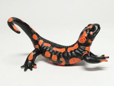 Japan Orange Fire salamander newt PVC mini figure model figurine