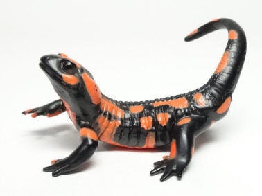 Japan Orange Fire salamander newt PVC mini figure model figurine