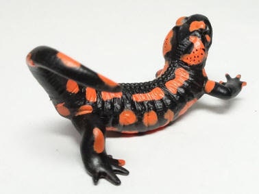 Japan Orange Fire salamander newt PVC mini figure model figurine