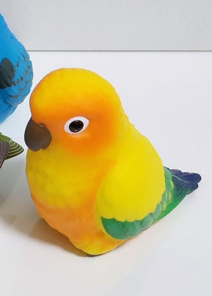 Japan sun parakeet parrot Bird PVC hollowed figure model toy