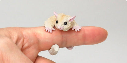 White Sugar glider animal Resin Mini Figure Figurine Model