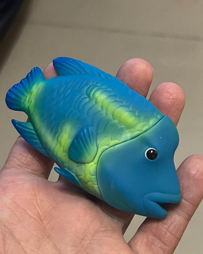 Japan Humphead wrasse fish PVC hollowed figure model toy