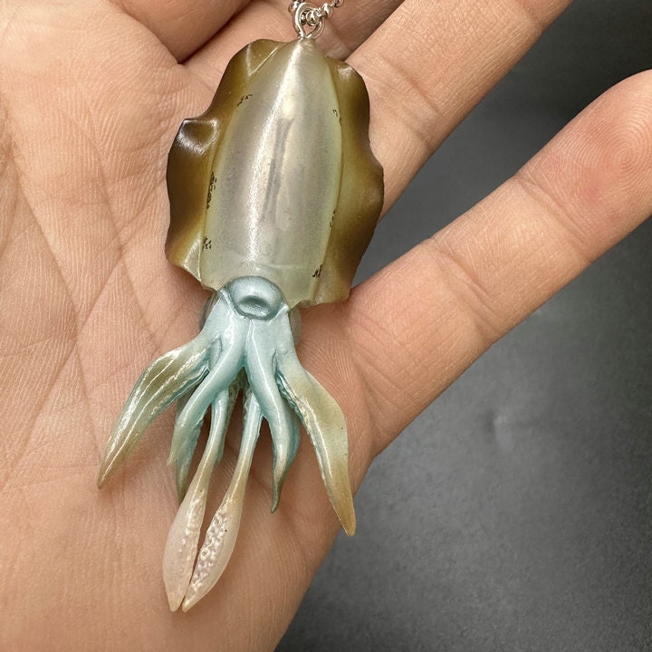 Japan Squid fish fishing PVC mini figurine Figure model keychain