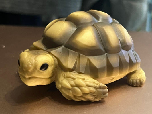 Japan Geochelone sulcata Tortoise PVC hollowed figure model toy