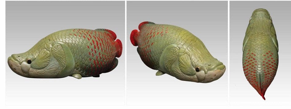 Super Q Pirarucu Arapaima fish Resin figurine figure model