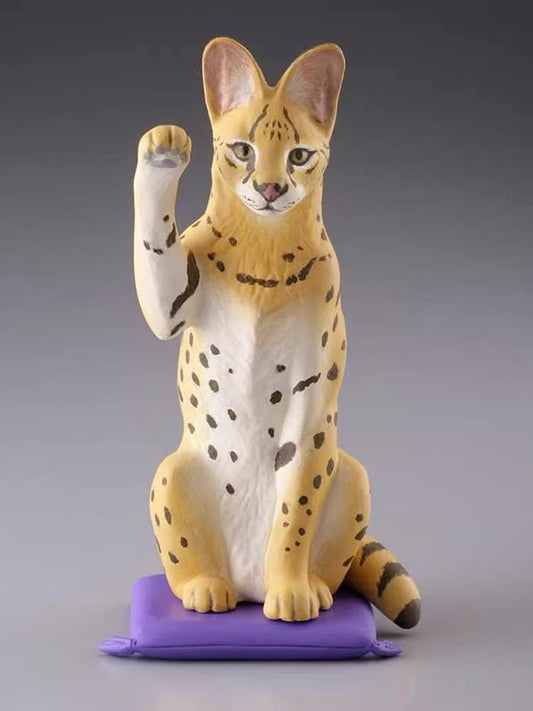 Taizen Serval Wild Cat Gashapon mini PVC figurine figure model