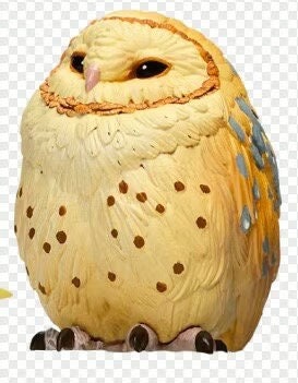 Barn owl Bird Super Q Solid Resin Model Figure Figurine