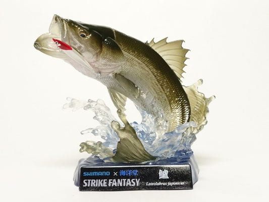 SHIMANO × Kaiyodo Strike Fantasy Fishing Sea Bass Fish PVC figure model figurine