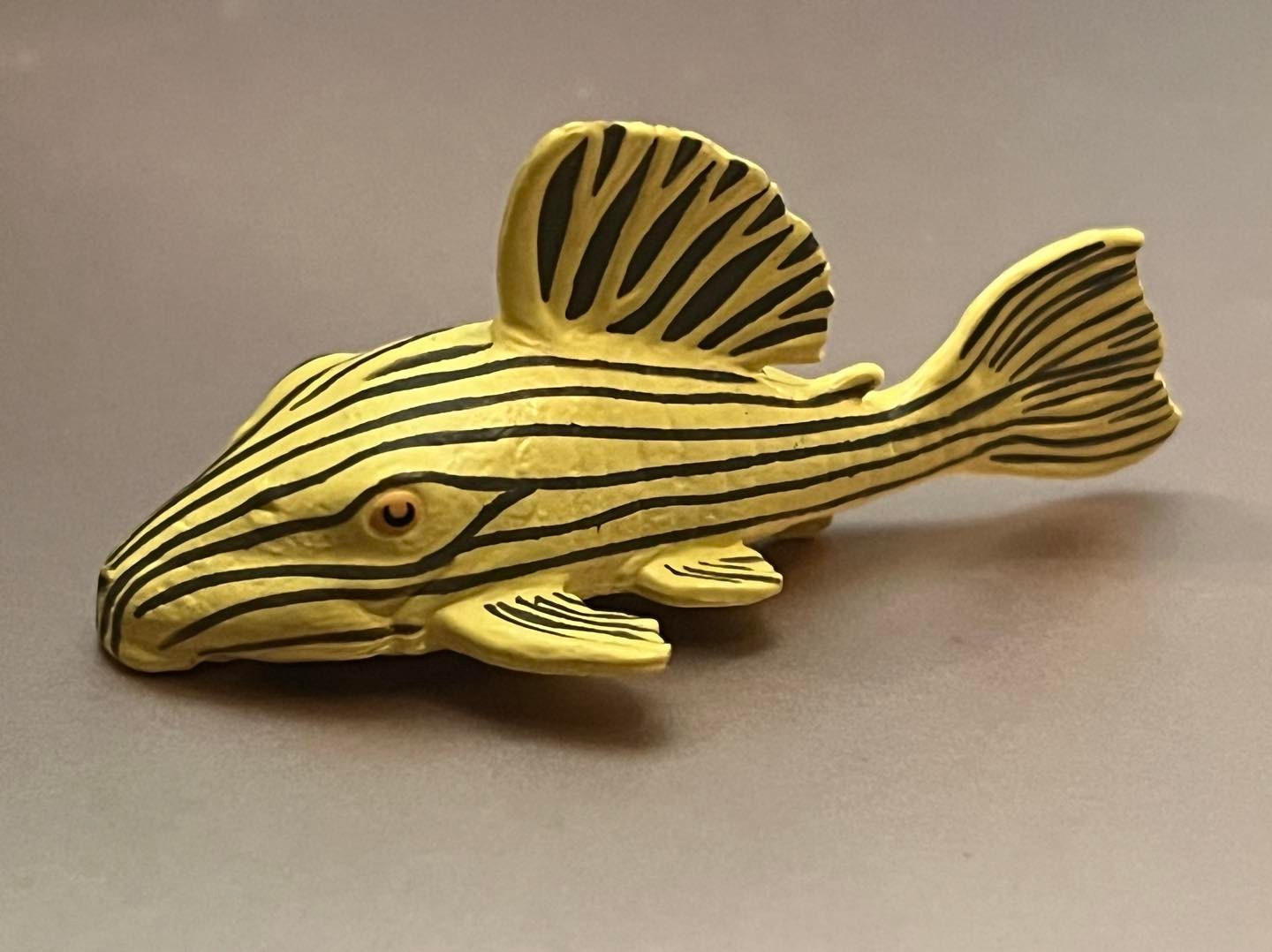 L027D Thunder Royal Panaque Pleco Fish PVC mini figurine Figure Mode