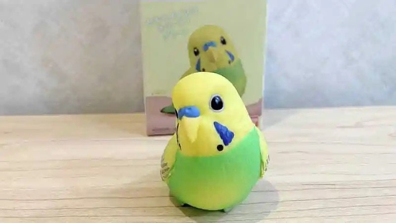 Japan Budgerigar Parrot Bird PVC hollowed figure model toy