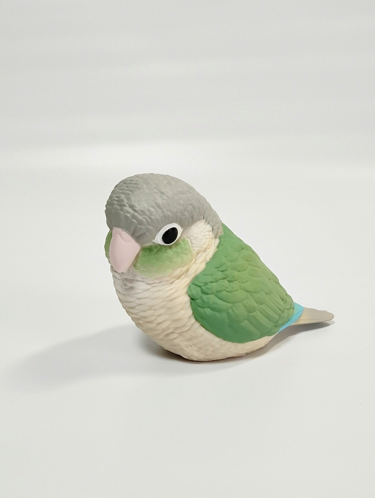 Japan Green-cheeked parakeet Bird PVC hollowed figure model toy A